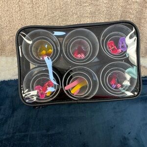 New Hair Roller Set with Colorful Clips